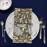 Cotton Napkin, Fabric Face Mask, Bandana, Dinner Cocktail Cloth Table Printed Napkin Set of 4,Bandana Wedding gifts, 20 X 20 inches