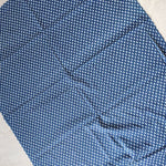 By The Yard Indigo Blue Fabric, Indian Cotton Fabric, Natural Dyed Block Printed Fabric, Leaf Print Summer Dress Cotton Fabric