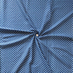 By The Yard Indigo Blue Fabric, Indian Cotton Fabric, Natural Dyed Block Printed Fabric, Leaf Print Summer Dress Cotton Fabric