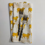 Block Printed Napkins, vintage table cotton napkin, Kids Napkin, 20" X 20" SET of 4