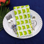 Cotton Napkin, Fabric Face Mask,personalized gifts , Dinner Cocktail Cloth Table Printed Napkin Set of 4, Wedding gifts, 20 X 20 inches