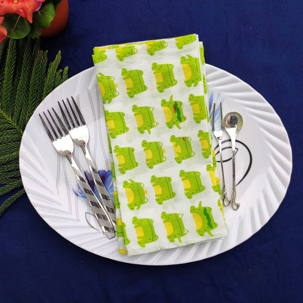 Cotton Napkin, Fabric Face Mask,personalized gifts , Dinner Cocktail Cloth Table Printed Napkin Set of 4, Wedding gifts, 20 X 20 inches