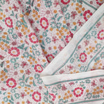 Multi Color Booty Hand Block Printed Fabric, 100% Cotton Quilting Fabric by the Yard, Quilt Fabric by Yard, Floral Fabric Mask