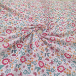 Multi Color Booty Hand Block Printed Fabric, 100% Cotton Quilting Fabric by the Yard, Quilt Fabric by Yard, Floral Fabric Mask