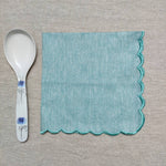 Set of Four Scalloped Napkins | Trimmed | Scallop-Edged Linen Napkins | Table Linen & Accessories