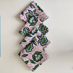 Block printed Cotton Cloth Napkin Set, Eco Friendly Table Decor, Soft Table Decor
