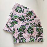 Block printed Cotton Cloth Napkin Set, Eco Friendly Table Decor, Soft Table Decor