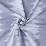 Fine 2/60 Handloom Ikat Fabric, Blue fabric, Fashion fabric, Ikat Fabric, India Cotton fabric, Upholstery fabric- Fabric By yard