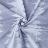 Fine 2/60 Handloom Ikat Fabric, Blue fabric, Fashion fabric, Ikat Fabric, India Cotton fabric, Upholstery fabric- Fabric By yard