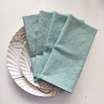 Reusable Cloth Napkins,Linen Napkin Set of Four. Washable and Pretty, 18x18 Inches