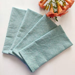 Reusable Cloth Napkins,Linen Napkin Set of Four. Washable and Pretty, 18x18 Inches