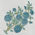 Blue Printed Size-20x20" Floral Hand Block 100% Pure Cotton Cotton Border Napkins