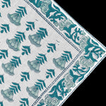 Aquamarine Blue & Turquoise Napkins 20x20* Block Printed 100% Pure Cotton Cloth