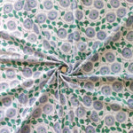 Hand Block Printed Fabric, 100% Cotton Quilting Fabric by the Yard, Quilt Fabric by Yard, Floral Fabric, Quilt Fabric, Fabric Face