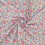 Multi Color Booty Hand Block Printed Fabric, 100% Cotton Quilting Fabric by the Yard, Quilt Fabric by Yard, Floral Fabric Mask