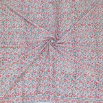 Multi Color Booty Hand Block Printed Fabric, 100% Cotton Quilting Fabric by the Yard, Quilt Fabric by Yard, Floral Fabric Mask