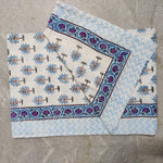 Indian hand block print bed Sheet/double cotton bed sheet/floral bed cover/bed spread/sofa cover