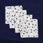 UnPaper Reusable Cloth Towels-Zero Waste Plastic Free Wipes-Washable UnPaper Napkins Single Ply 100% Cotton Made-Set of 4