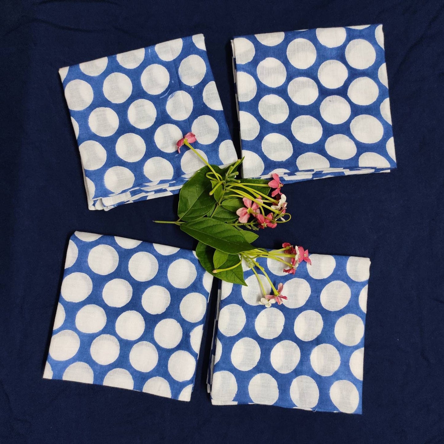 Cloth Napkins - Set of 4 - Large Dinner Table Napkins - Mismatched, Assorted, Variety - Animals and Floral - Housewarming Gift for Family