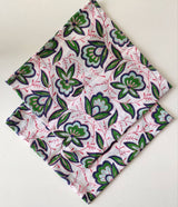 Block printed Cotton Cloth Napkin Set, Eco Friendly Table Decor, Soft Table Decor