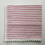 Pink striped Linen napkins, cloth napkins, striped wedding napkins, linen table napkins, table napkin, rustic napkins, wedding cloth napkin