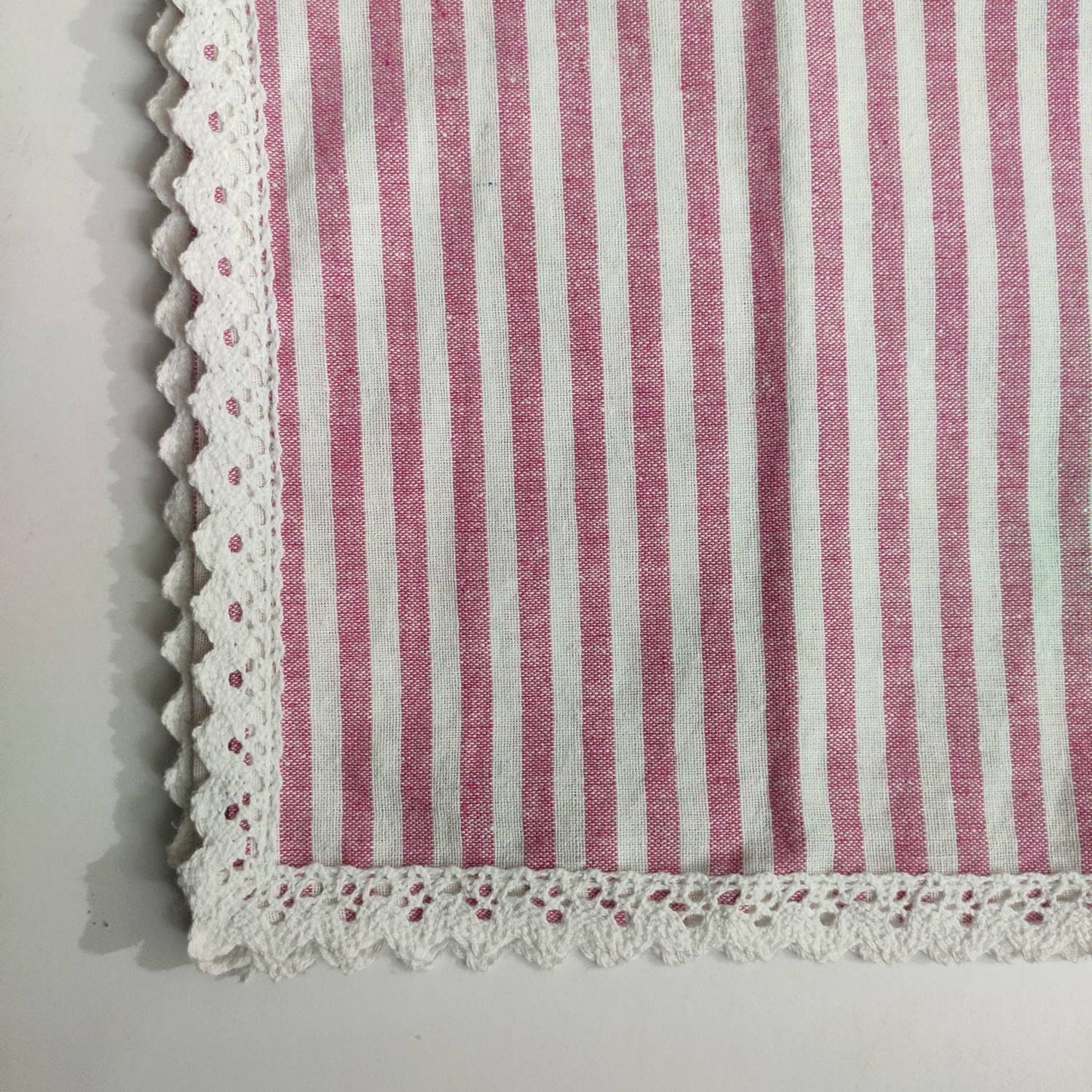 Pink striped Linen napkins, cloth napkins, striped wedding napkins, linen table napkins, table napkin, rustic napkins, wedding cloth napkin