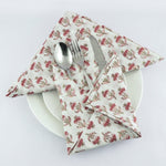 Rosewood and Sea Pink Napkins