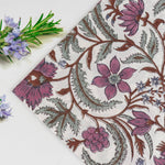 FABRICSG, Cotton Napkins, Cloth Napkins, Indian Block Print Napkins, 9"x9"Cocktail Napkin, 20"x20" Dinner Napkins