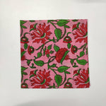 Cotton dinner napkins, indian cotton napkins, hand printed napkins, floral print napkins, table cloth napkins, bulk cotton cloth napkins