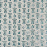 Aquamarine Blue Hand-Block Printed Cotton Cloth