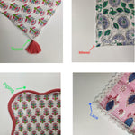 Cotton dinner napkins, indian cotton napkins, hand printed napkins, cocktail napkins, table cloth napkins, bulk cotton cloth napkins