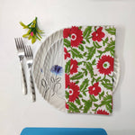 Cotton dinner napkins, indian cotton napkins, party napkins, floral print napkins, table cloth napkins, bulk cotton cloth napkins