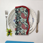 Cotton dinner napkins, indian cotton napkins, hand printed napkins, peacock printed napkins, table cloth napkins, bulk cotton cloth napkins