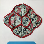 Cotton dinner napkins, indian cotton napkins, hand printed napkins, peacock printed napkins, table cloth napkins, bulk cotton cloth napkins