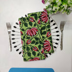 Cotton dinner napkins, indian cotton napkins, hand printed napkins, cocktail napkins, table cloth napkins, bulk cotton cloth napkins