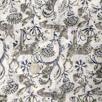 Hand Block Printed Fabric, 100% Cotton Quilting Fabric by the Yard, Quilt Fabric by Yard, Floral Fabric, Quilt Fabric, Fabric