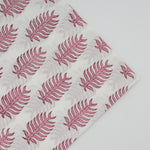 Taffy Pink Leaf Print Napkins