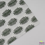 Juniper Green Leaf Print Napkins