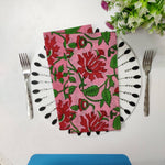 Cotton dinner napkins, indian cotton napkins, hand printed napkins, floral print napkins, table cloth napkins, bulk cotton cloth napkins