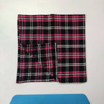 Christmas Plaid Napkins, Pink Black Plaid Napkins, Xmas table cloth napkin, Plaid napkin cloth, Checkred dinner napkins, Xmas table linens