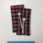 Christmas Plaid Napkins, Pink Black Plaid Napkins, Xmas table cloth napkin, Plaid napkin cloth, Checkred dinner napkins, Xmas table linens