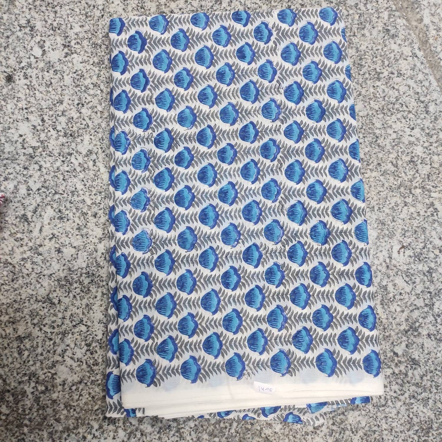 5 Yard 100% Pure Cotton Fabric indian Handmade Block Printed Garment Fabric, Cloth Material Fabric, india fabric