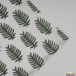 Juniper Green Leaf Print Napkins