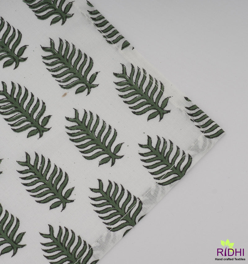 Juniper Green Leaf Print Napkins