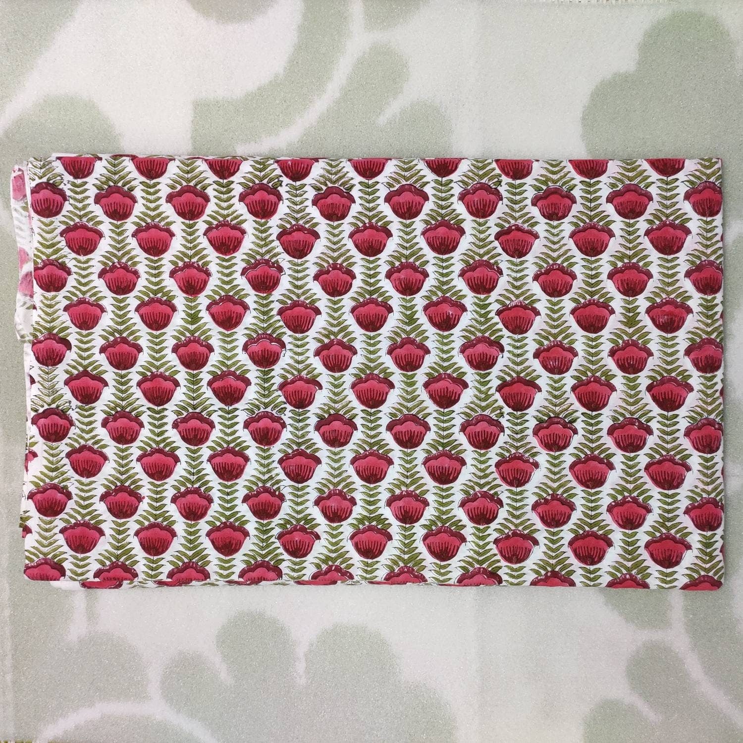 5 Yard 100% Pure Cotton Fabric indian Handmade Block Printed Garment Fabric, Cloth Material Fabric, india fabric