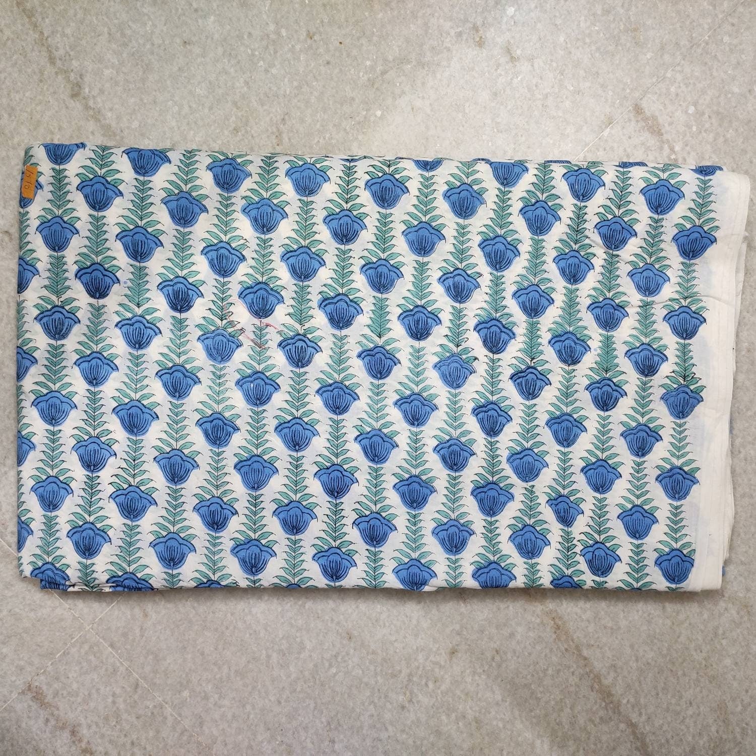 5 Yard 100% Pure Cotton Fabric indian Handmade Block Printed Garment Fabric, Cloth Material Fabric, india fabric