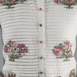 Long Tunic With Pockets, Indian Block Print Bridesmaids dress, Gift for her, Pleated Top, Summer Dress, India Block Print Top