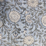 Floral blue 100% Cotton Quilting Fabric by the yard, Quilt Fabric, Indian Fabric, fabric for facemasks, fabric for bags