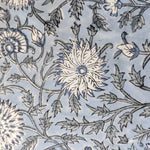 Table Mat Blue and White India Block Print Quilted, Piping Placemats, Scallop ,Set of 2 housewarming gift, Coffee Table Decorwave