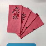 Reusable Cloth Napkins, Hand Block Print Cotton napkins set, Indian fabric -20x20 inches,personalized gifts for mom